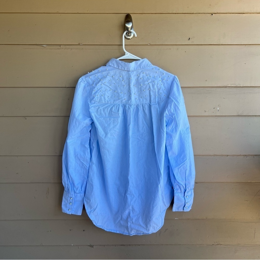 A Picture's Worth Long Sleeve Poplin Shirt - Size M - Business Casual Preppy - Picture 6 of 8